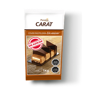 Cobertura Chocolate Puratos Carat Cover Pastelería  Sin Azúcar Semi Dulce