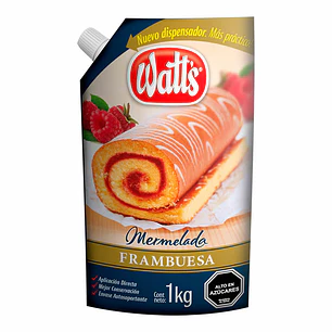 Mermelada Watts Industrial 1kg Sabor Frambuesa