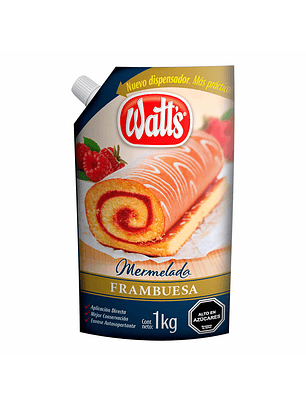 Mermelada Watts Industrial 1kg Sabor Frambuesa