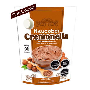 Cremonella Neucober Relleno de Avellana Cacao y Leche 650grs (Tipo Nutella)