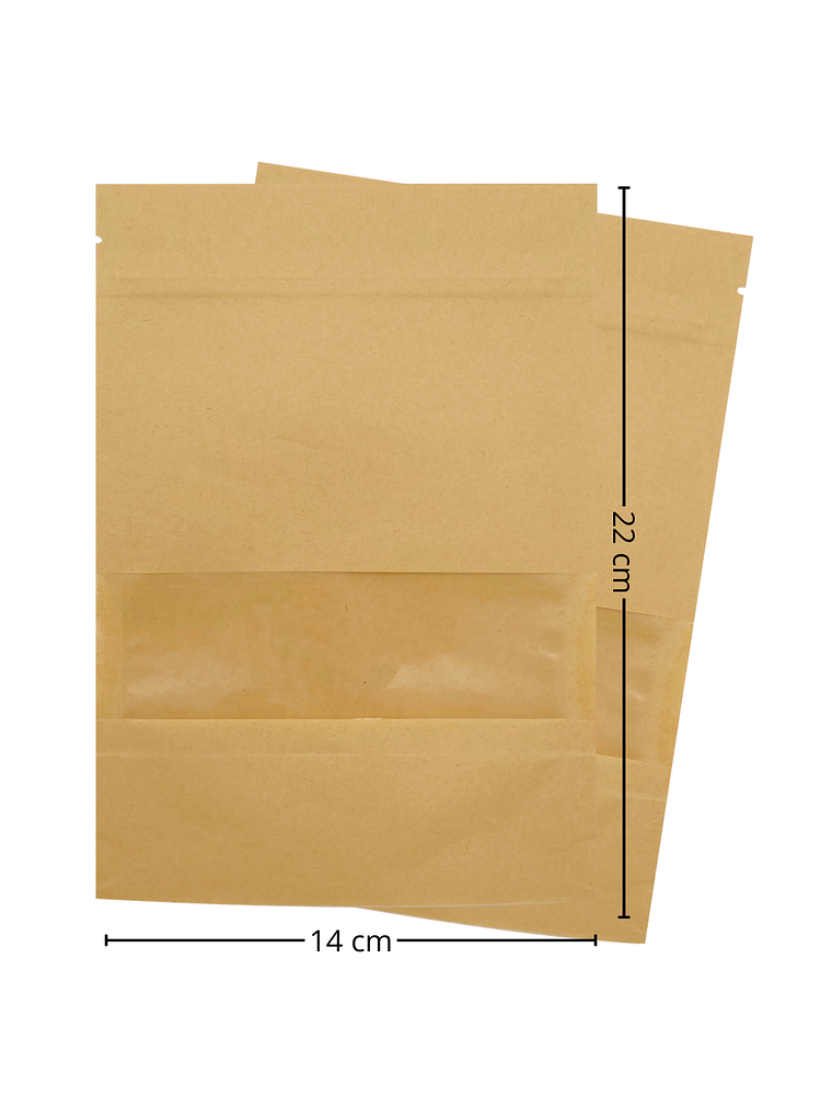 Envase Bolsa Doypack Kraft con Ventana 5