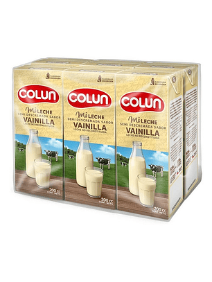 6 Leches Colun Semi Descremada Vainilla 200 Ml