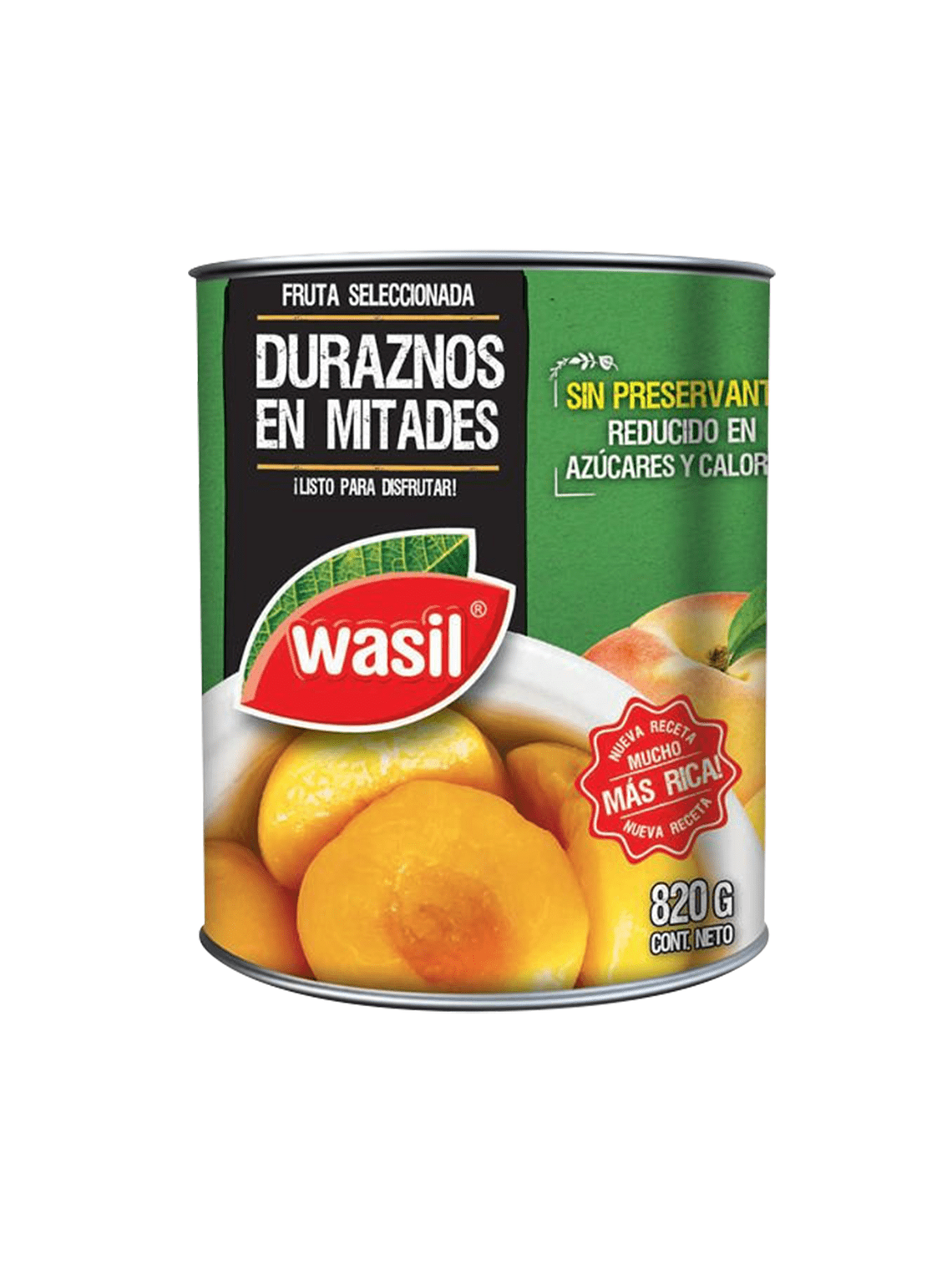 Durazno en conserva Mitades Wasil 590 grs 1