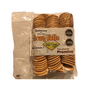 Galletas Para Alfajor Gran Valle Vainilla 700 Gr 