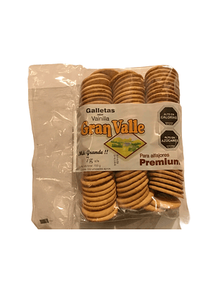 Galletas Para Alfajor Gran Valle Vainilla 700 Gr 