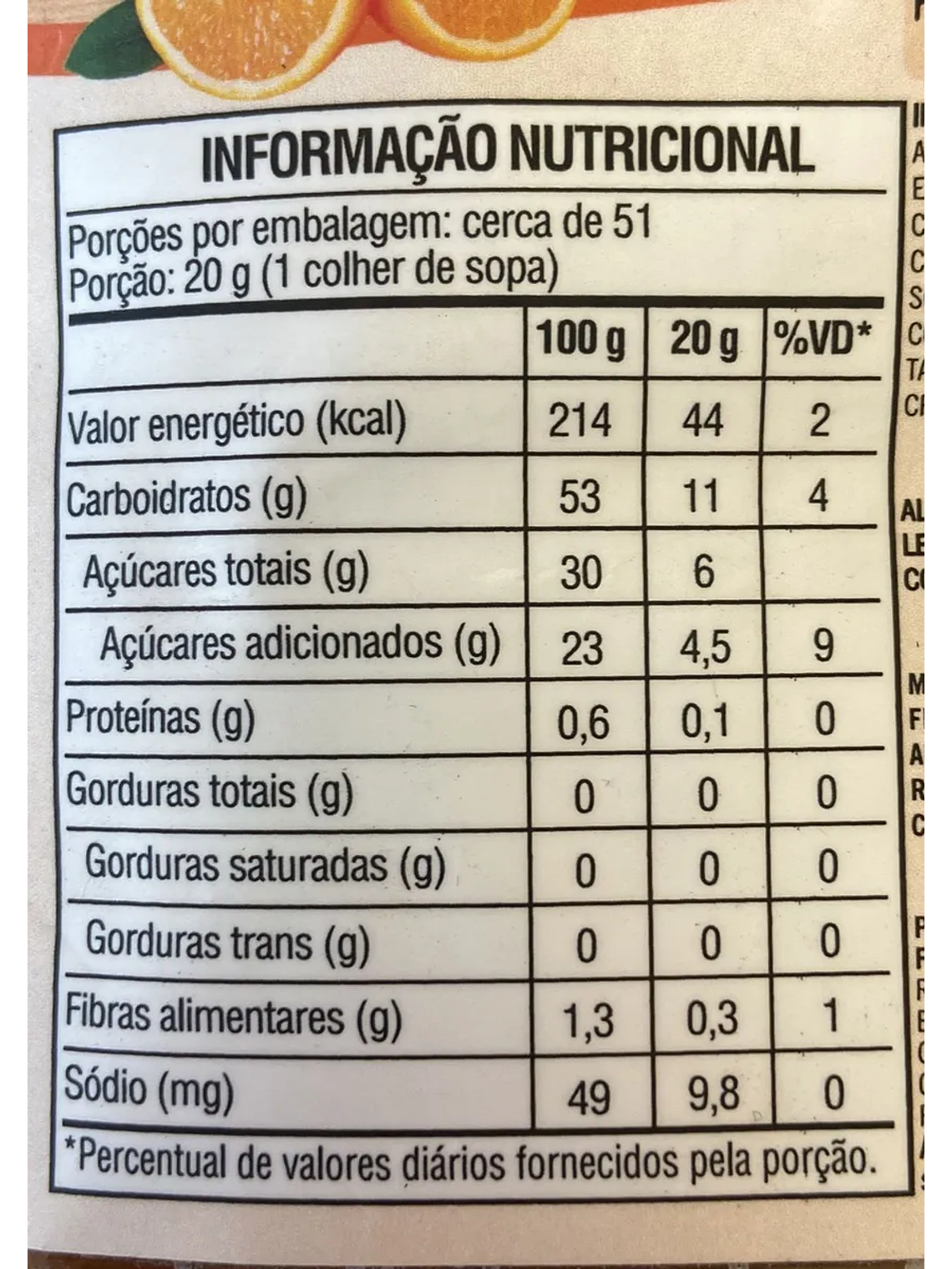 Relleno De Naranja Bom Principio 1,01 kg 4