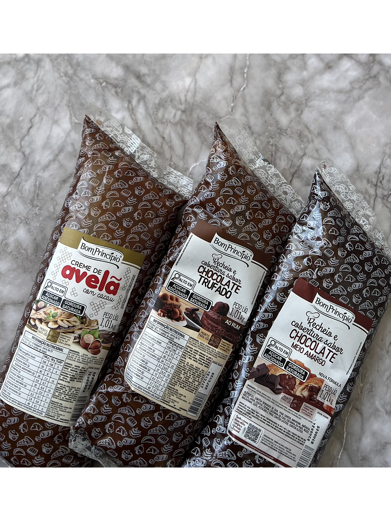 Relleno De Chocolate SemiAmargo Bom Principio 1,01 kg 5