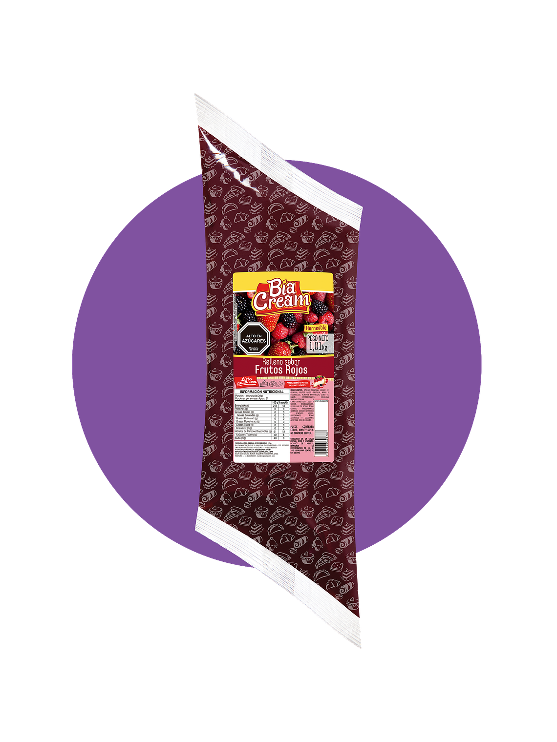 Relleno de Frutos Rojos Bom Principio 1,01 kg 1