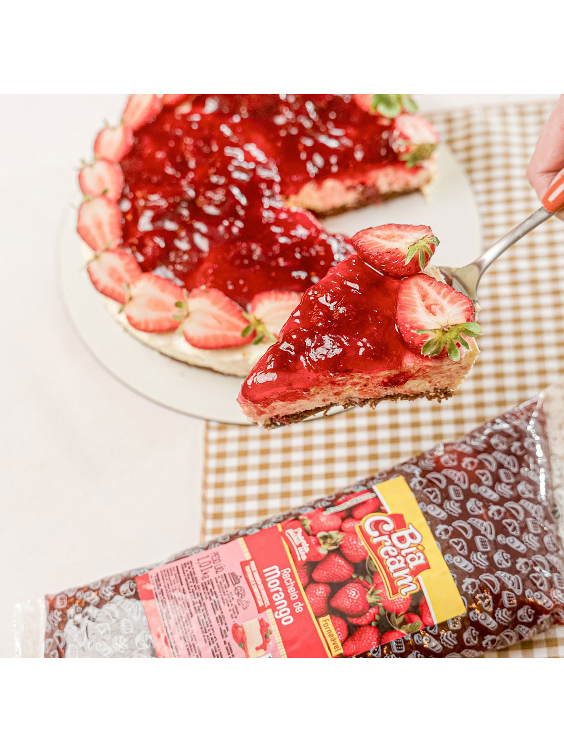 Relleno De Frutilla Bom Principio 1,01 kg 2