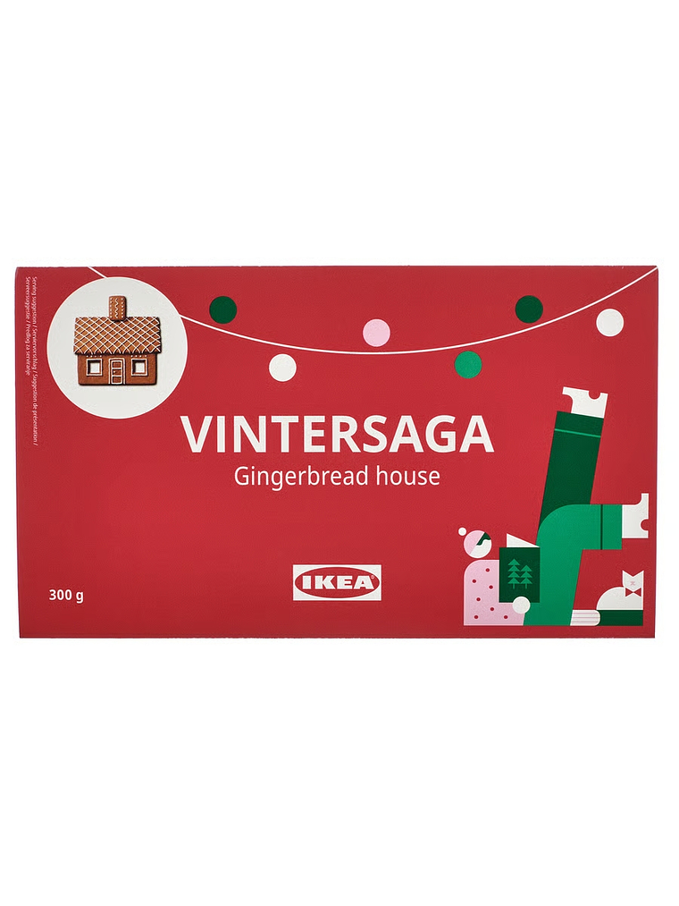 Casa o Árbol De Jengibre Ikea Vintersaga Navidad 300 G Comestible 3