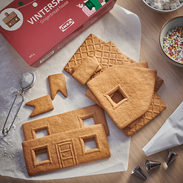 Casita De Jengibre Ikea Vintersaga Navidad 300 G Comestible 1