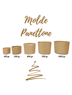 Molde Panettone, Pan de Pascua o Queque Navideño