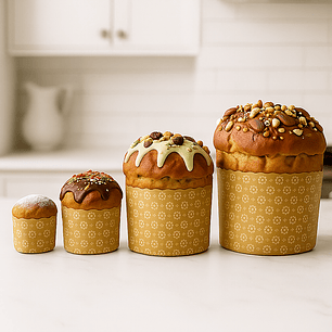 Molde Panettone, Pan de Pascua o Queque Navideño