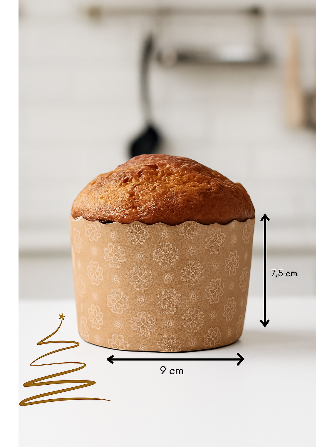 Molde Panettone, Pan de Pascua o Queque Navideño 7