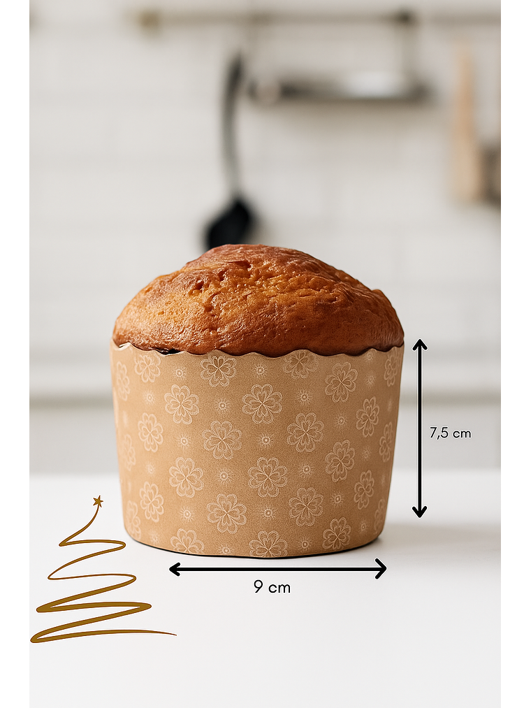 Molde Panettone, Pan de Pascua o Queque Navideño 7