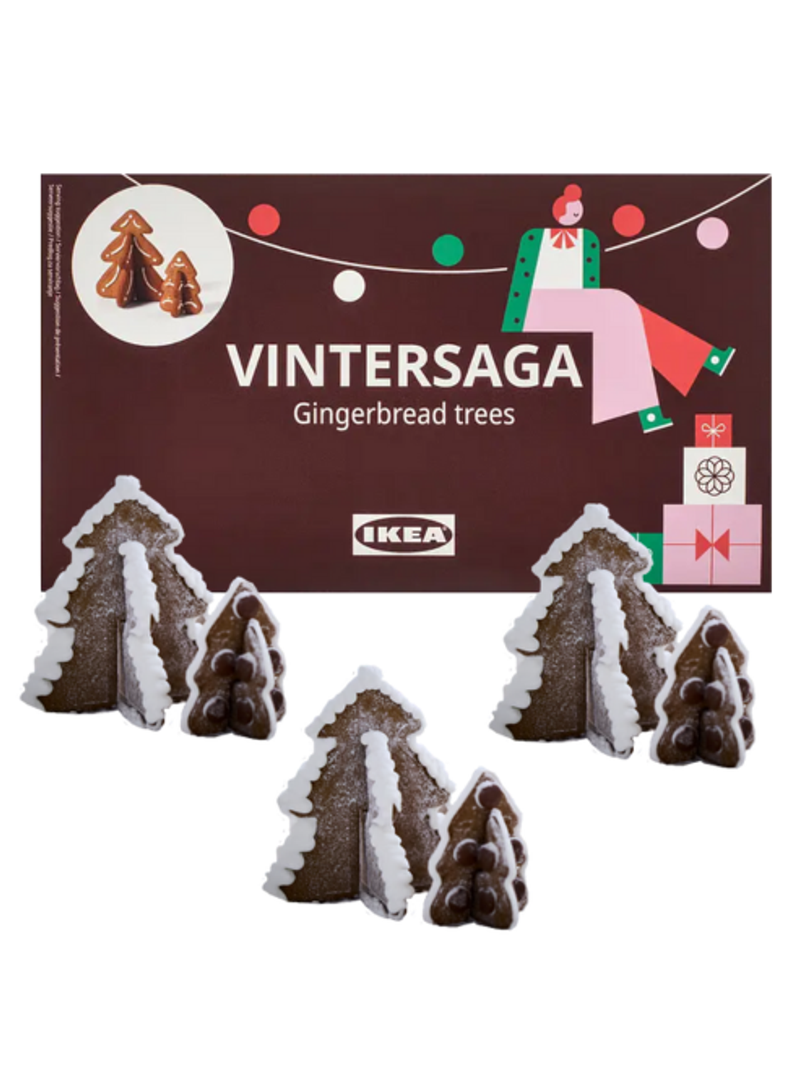 Casa o Árbol De Jengibre Ikea Vintersaga Navidad 300 G Comestible 1