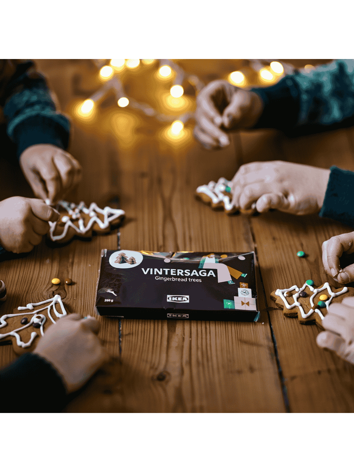 Casa o Árbol De Jengibre Ikea Vintersaga Navidad 300 G Comestible 14