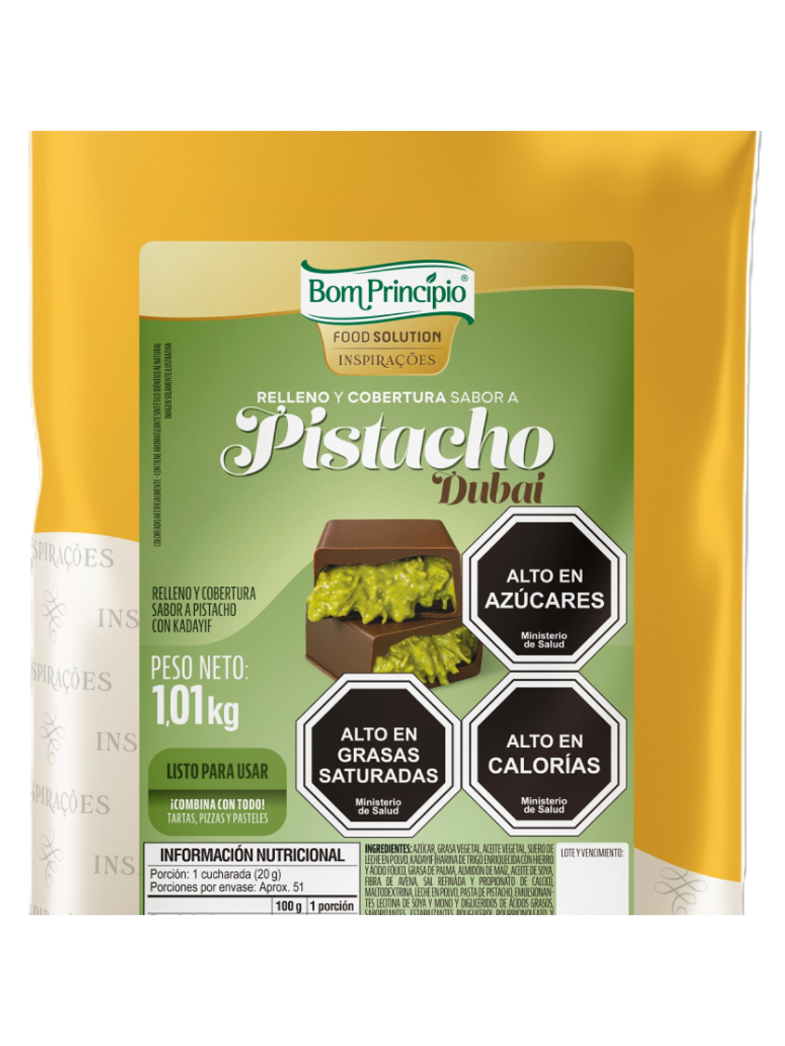Relleno Sabor a Pistacho Dubai Bom Principio 1,01 kg (incluye kataifi) 1