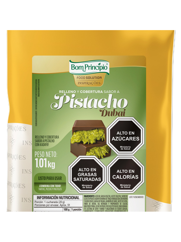 Relleno Sabor a Pistacho Dubai Bom Principio 1,01 kg (incluye kataifi) 1