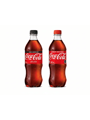 Bebida Botella Desechable Andina Coca Cola 591ml (Original - Zero)