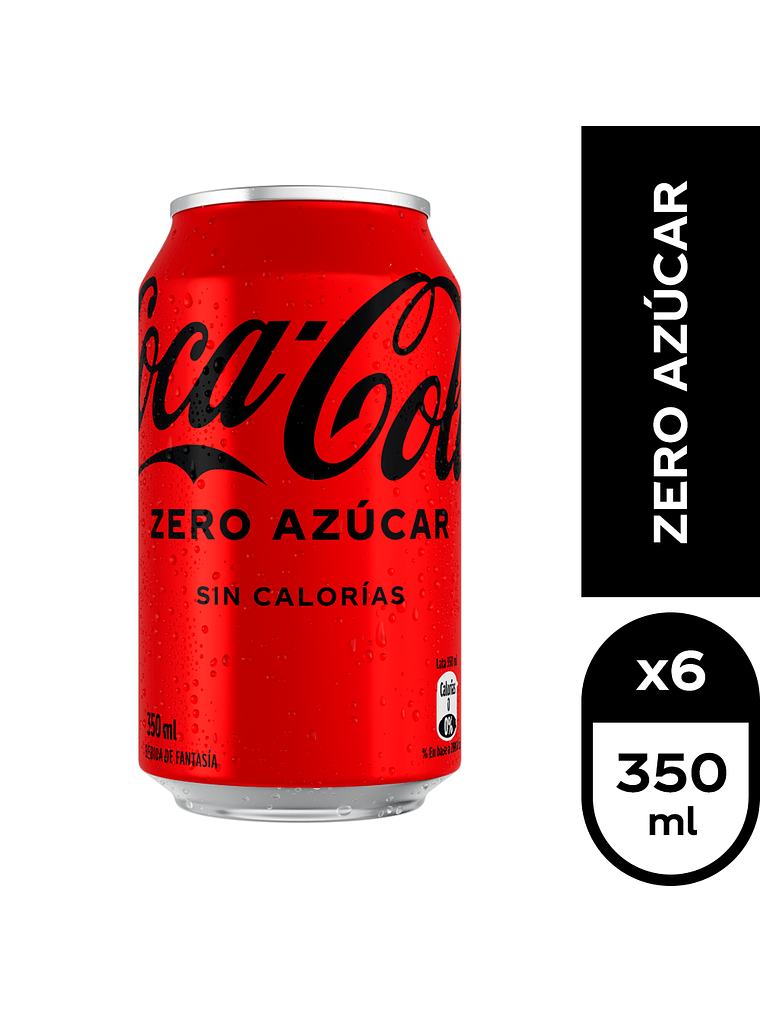 Bebida Lata Andina Coca Cola 350 ml (Original - Zero) 5