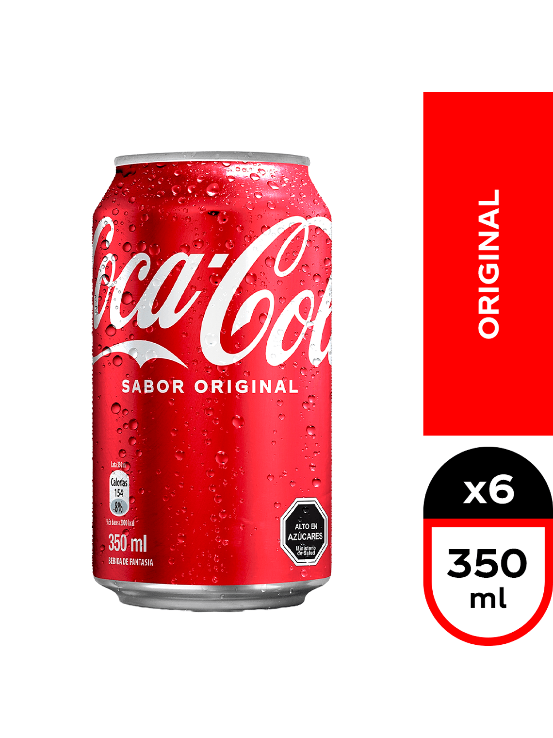 Bebida Lata Andina Coca Cola 350 ml (Original - Zero) 4