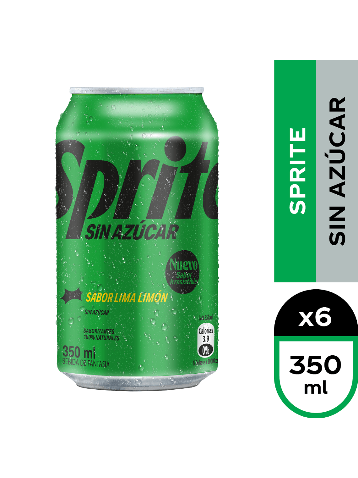 Bebida Lata Andina Sprite 350 ml (Original - Zero) 5