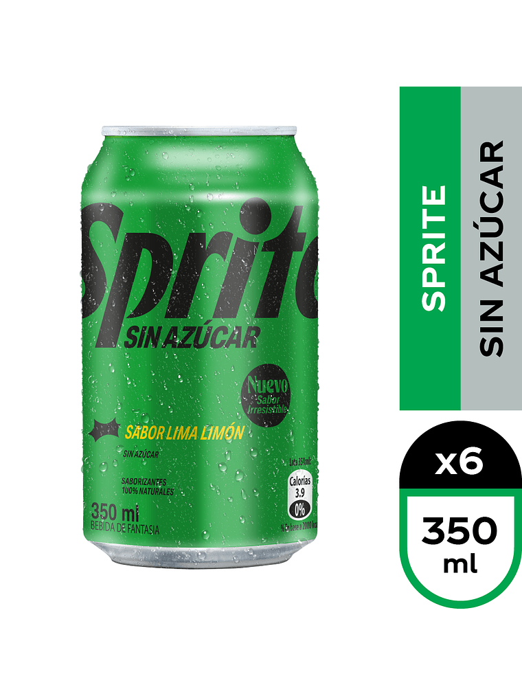 Bebida Lata Andina Sprite 350 ml (Original - Zero) 5