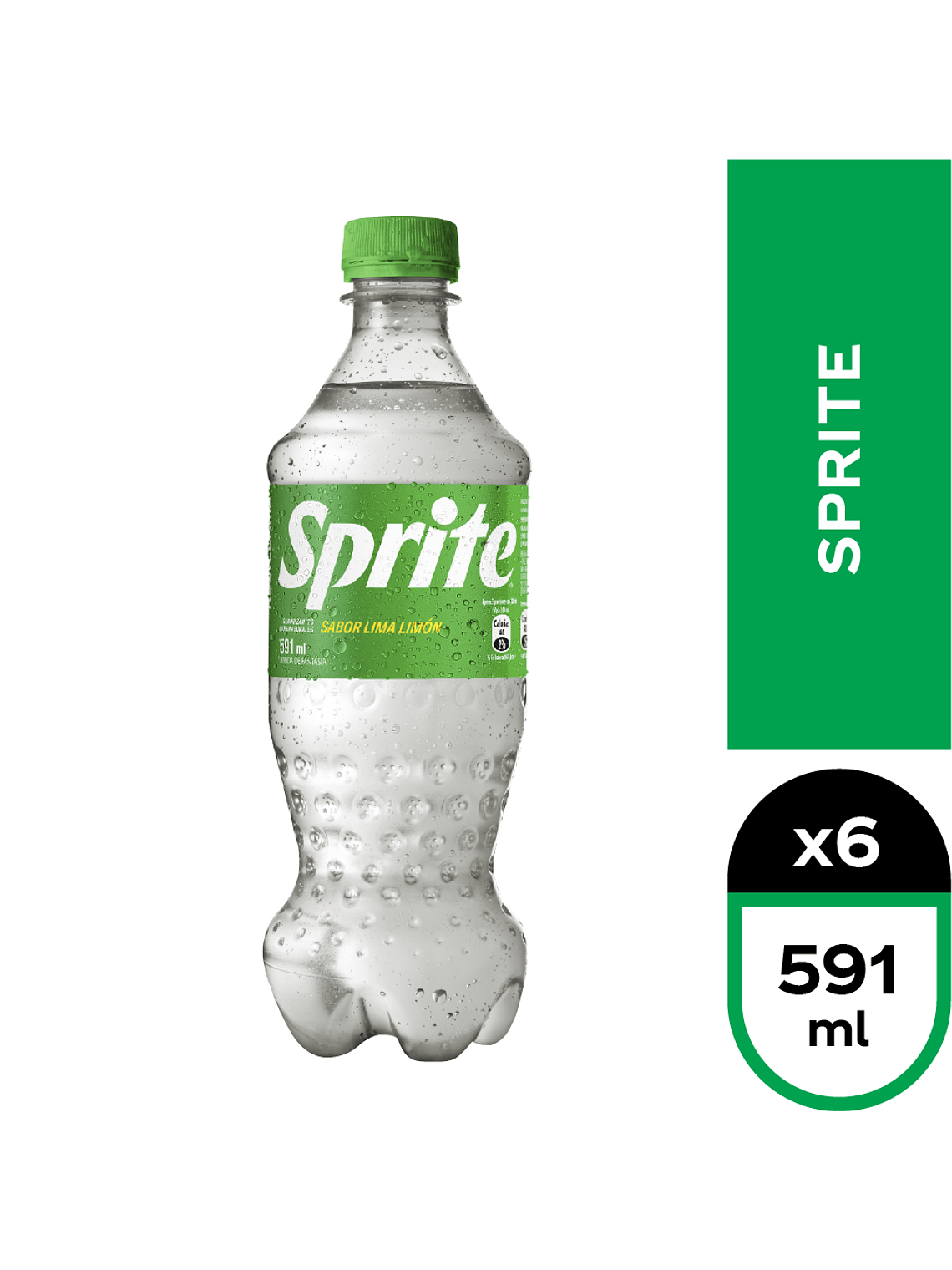 Bebida Botella Desechable Andina Sprite 591ml (Original - Zero) 4