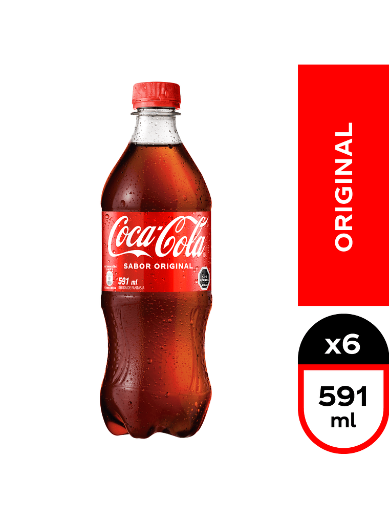 Bebida Botella Desechable Andina Coca Cola 591ml (Original - Zero) 4