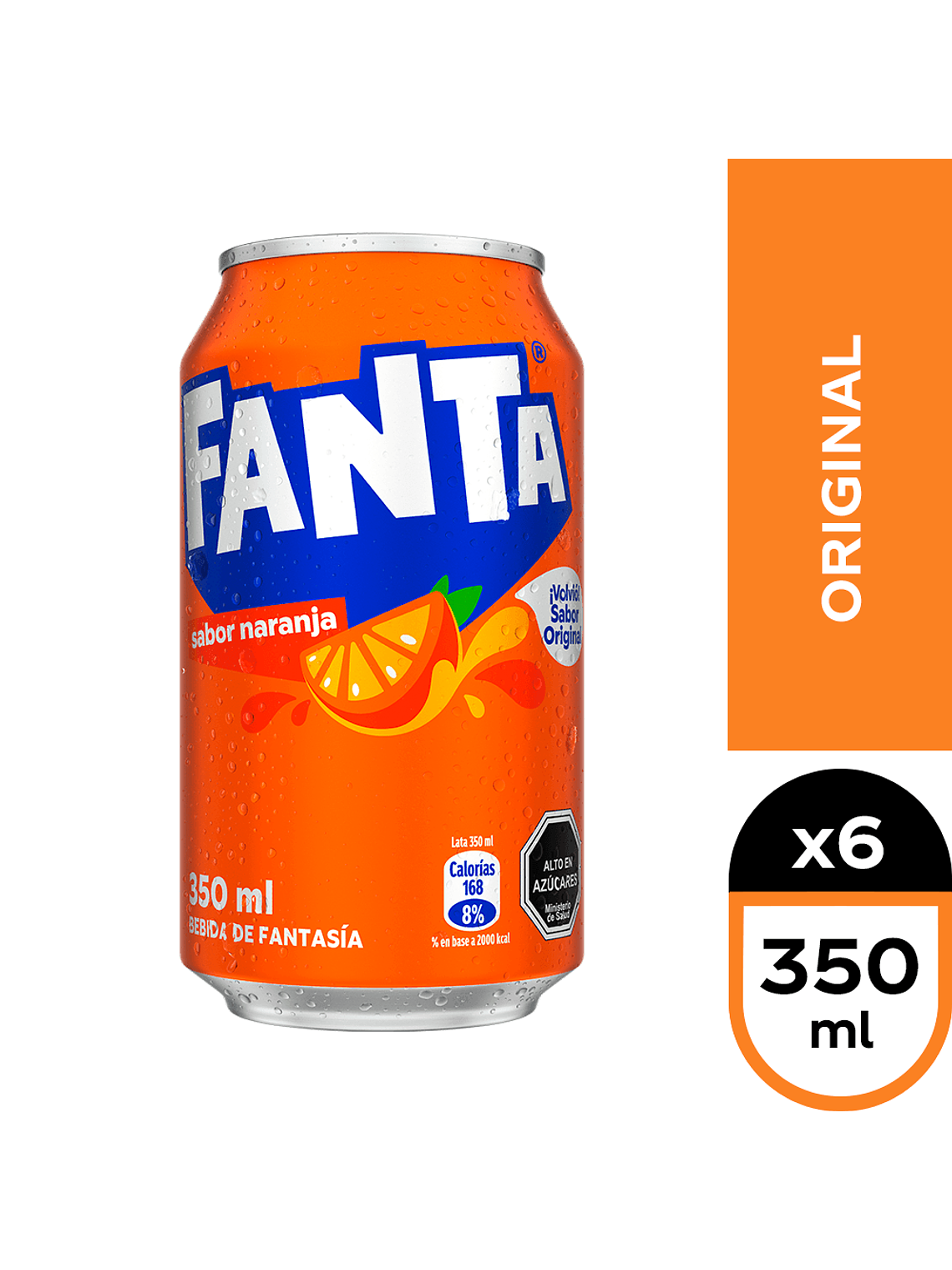 Bebida Lata Andina Fanta 350 ml (Original - Zero) 4