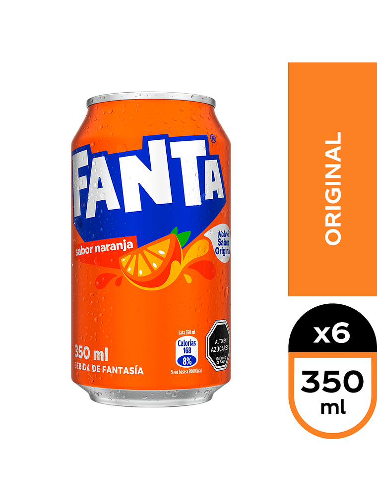 Bebida Lata Andina Fanta 350 ml (Original - Zero) 4