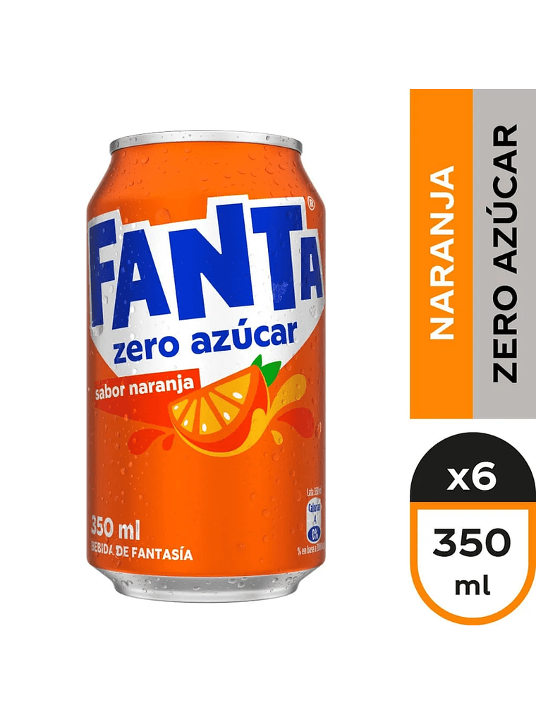 Bebida Lata Andina Fanta 350 ml (Original - Zero) 5