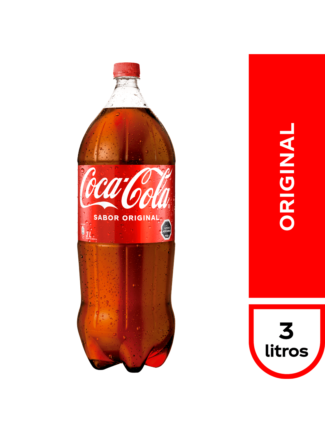 Bebida Botella Desechable Andina Coca Cola 3 Litros (Original - Zero) 2