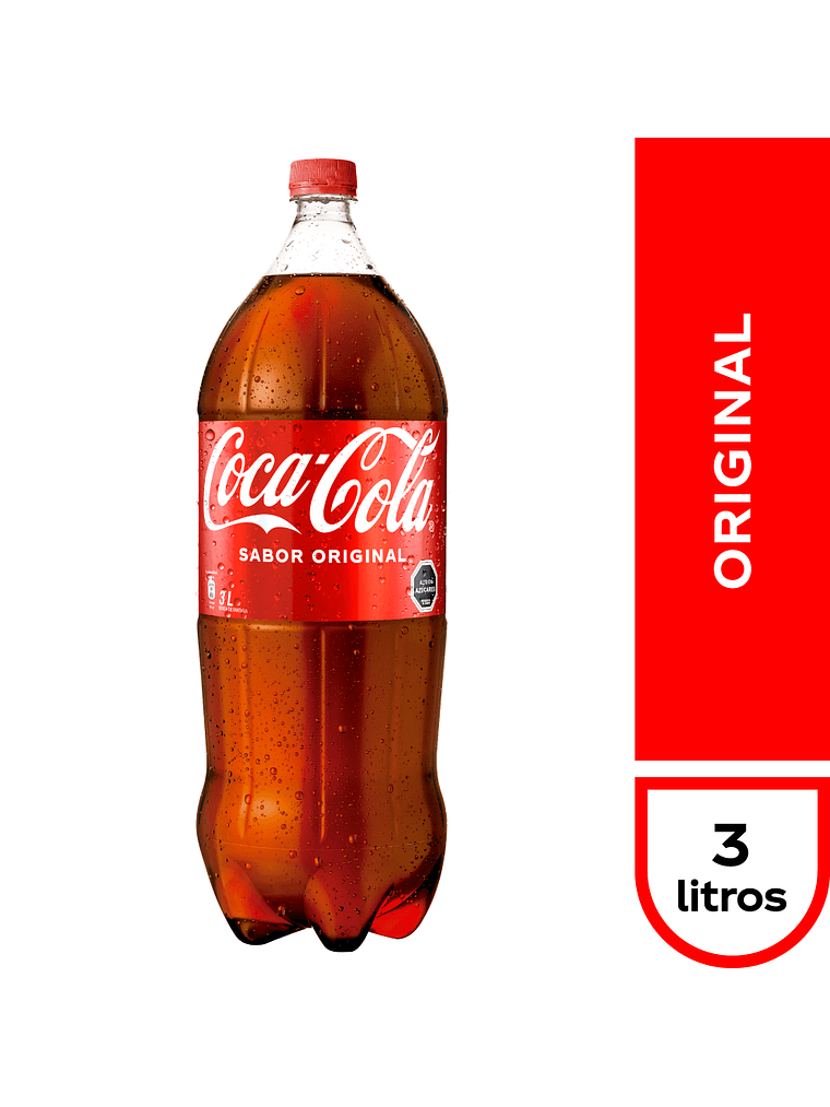 Bebida Botella Desechable Andina Coca Cola 3 Litros (Original - Zero) 2