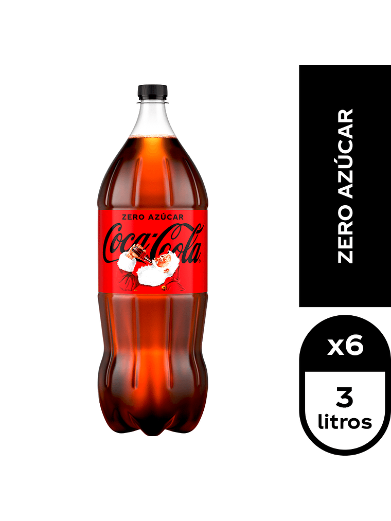 Bebida Botella Desechable Andina Coca Cola 3 Litros (Original - Zero) 5