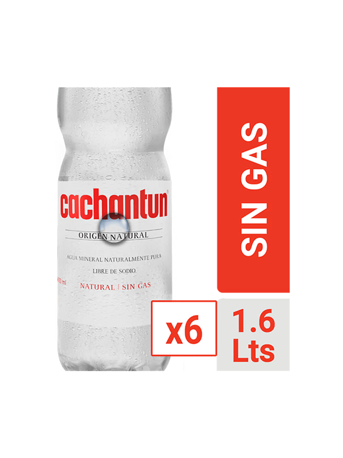 Agua Mineral Cachantun 1,6 Litros (Con/Sin Gas) 5