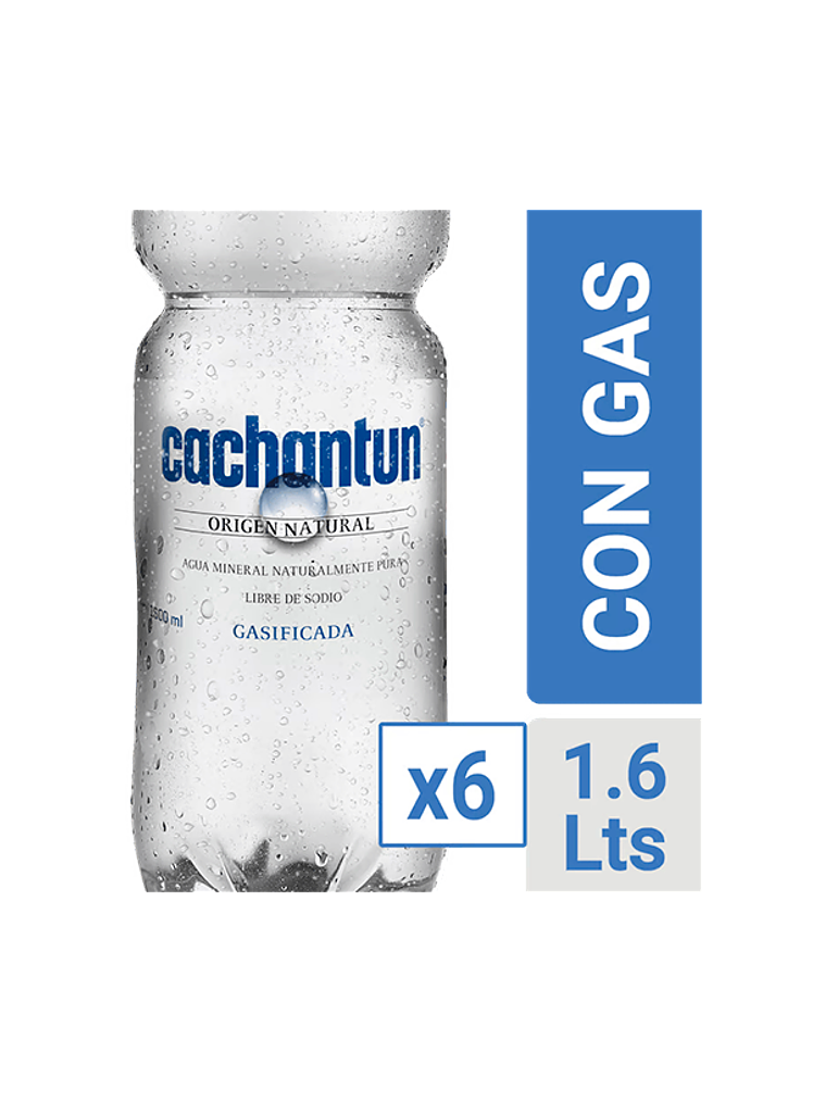 Agua Mineral Cachantun 1,6 Litros (Con/Sin Gas) 4