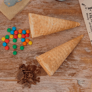 Barquillo Cono Helado Artesanal Amada Masa - 18 Unidades