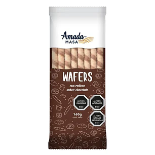 Wafers Con Relleno Sabor Chocolate Amada Masa
