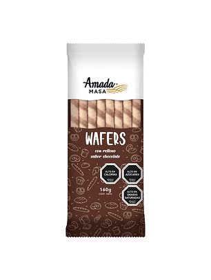 Wafers Con Relleno Sabor Chocolate Amada Masa