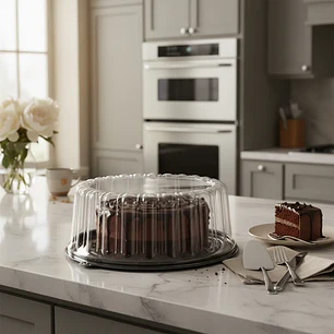 Cúpula o Envase Plástico Para Torta 28x12cm [280-A]