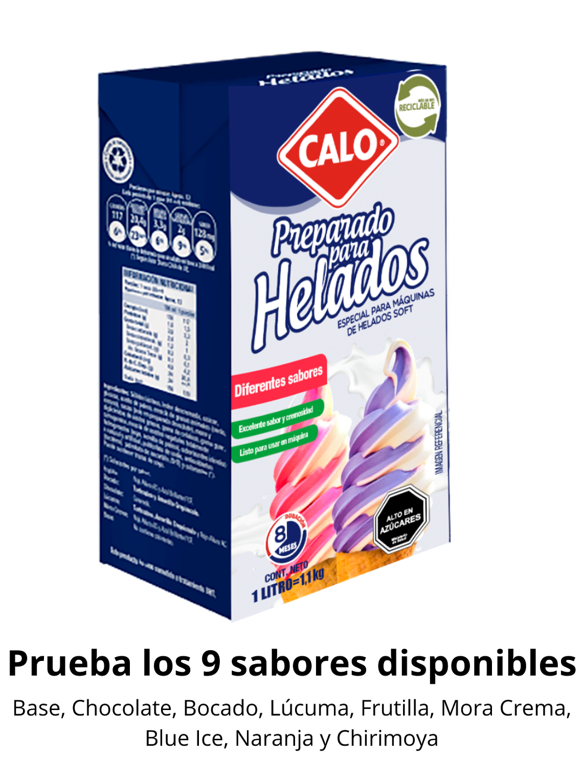 Preparado Para Helados Soft Calo Sabor Lúcuma (1L - 12L) 1