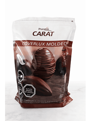 Cobertura Chocolate Puratos Carat Coverlux Moldeo Semi Amargo