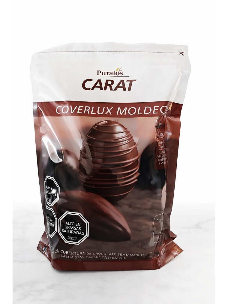 Cobertura Chocolate Puratos Carat Coverlux Moldeo Semi Amargo 2