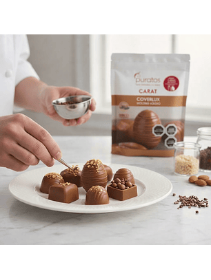 PROMO PASCUA Cobertura De Chocolate Puratos Carat Coverlux Moldeo Leche