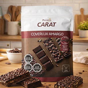Cobertura Chocolate Puratos Carat Coverlux Amargo