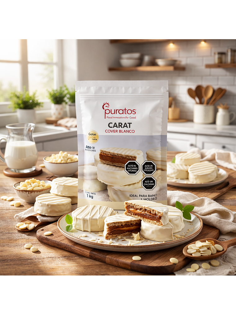 Cobertura Chocolate Puratos Carat Cover Blanco 1