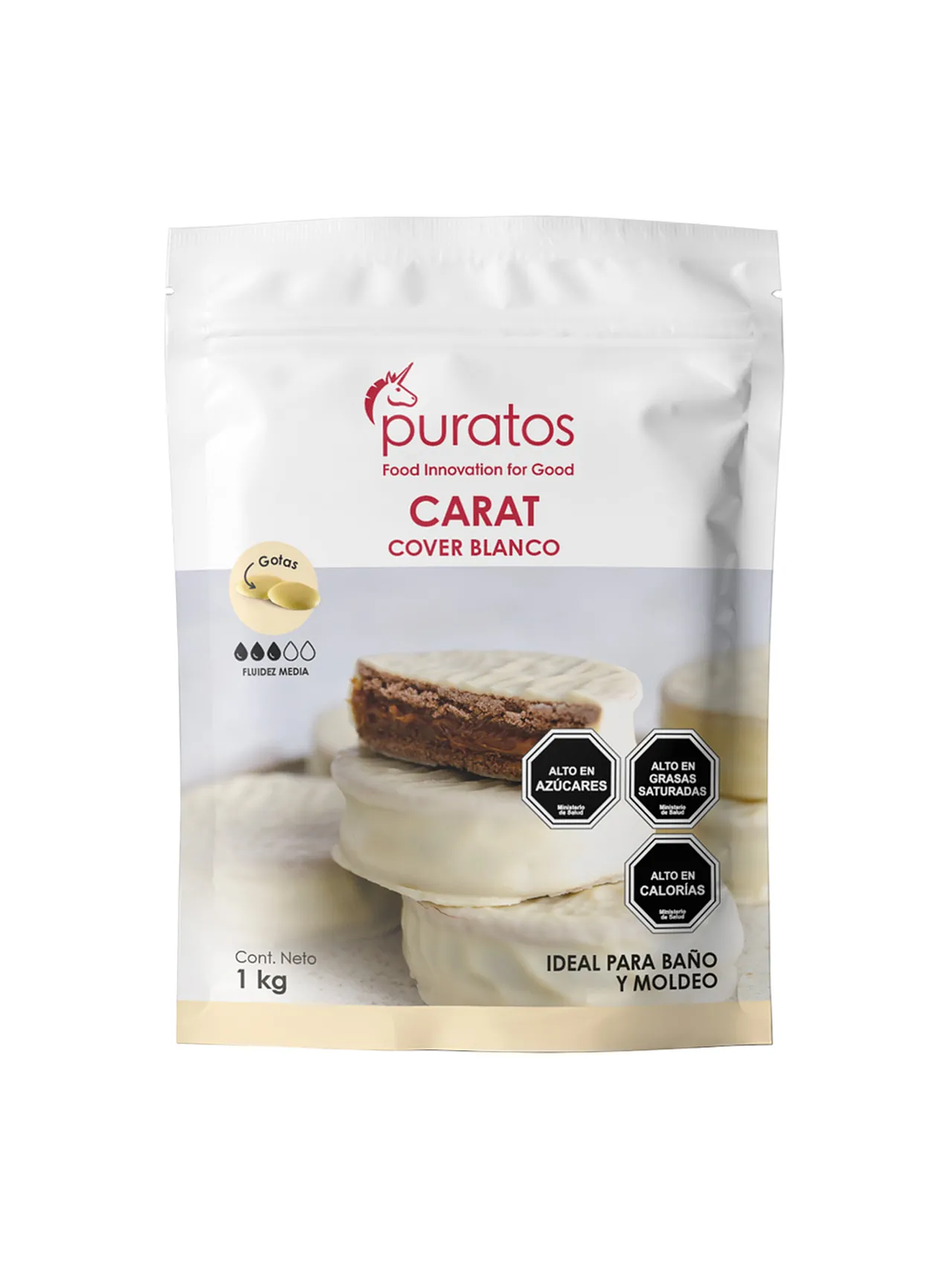 Cobertura Chocolate Puratos Carat Cover Blanco 2