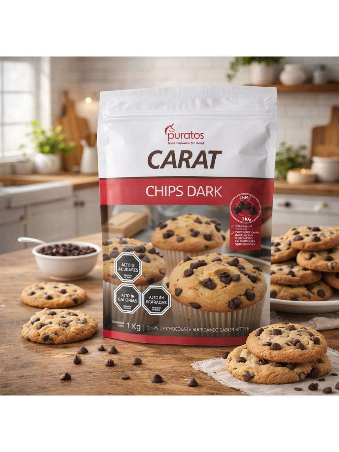 Chips Chocolate Carat 4m 1 Kg 1